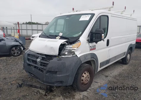 2017 Ram Promaster 1500 Low Roof 136 Wb z USA, uszkodzony, nr VIN 3C6TRVAG2HE516835